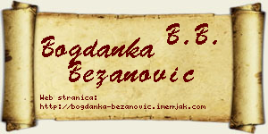 Bogdanka Bežanović vizit kartica
